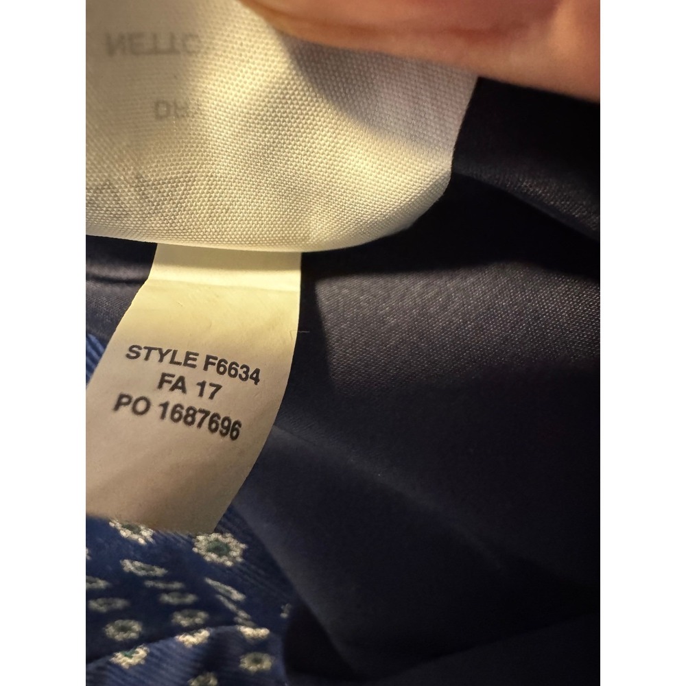 J.Crew Navy Jacquard‎ Brocade Grosgrain Structured Preppy Sheath Dress - Picture 7 of 12